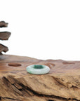 Natural Burmese Green Jadeite Jade Band Ring