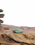 Natural Burmese Green Jadeite Jade Band Ring