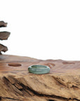 Natural Burmese Green Jadeite Jade Band Ring
