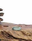 Natural Burmese Green Jadeite Jade Band Ring