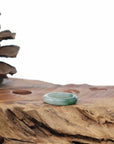 Natural Burmese Green Jadeite Jade Band Ring