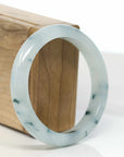 Baikalla High-end Burmese Ice Blue-Green Jade Jadeite Bangle Bracelet (57.7mm) (Collectibles) T567