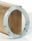 Baikalla High-end Burmese Ice Blue-Green Jade Jadeite Bangle Bracelet (57.7mm) (Collectibles) T567