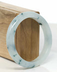 Baikalla High-end Burmese Ice Blue-Green Jade Jadeite Bangle Bracelet (57.7mm) (Collectibles) T567