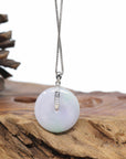 Genuine Lavender Jadeite Jade KouKou Pendant