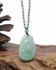 Genuine Burmese Jadeite Jade RuYi Pendant Necklace