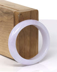 Baikalla Natural Light Lavender Jadeite Jade Oval Bangle (52.3mm)