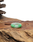 Baikalla Natural Apple-Green Jadeite Jade Traditional Ring