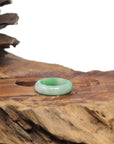 Baikalla Natural Apple-Green Jadeite Jade Traditional Ring