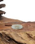 Baikalla Natural Icy Light Green Jadeite Jade Traditional Ring