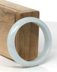 Baikalla Natural Light Green Jadeite Jade Oval Bangle (55.8mm)