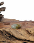 Baikalla Natural Light Blue-Green & Deep Yellow Jadeite Jade Traditional Ring