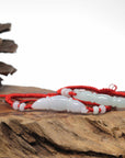 Natural Jadeite Jade "Lotus Root" Carving Braided Nylon Adjustable Drawstring Bracelet