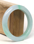 Baikalla High-End Icy Green Jadeite Jade Bangle Bracelet (58 mm)