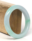 Baikalla High-End Icy Green Jadeite Jade Bangle Bracelet (58 mm)
