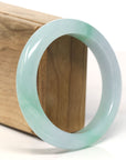 Baikalla High-End Icy Green Jadeite Jade Bangle Bracelet (58 mm)