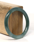 Baikalla Natural Green Jadeite Jade Bangle Bracelet (54.7 mm)