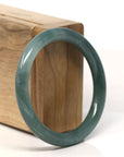 Baikalla Natural Green Jadeite Jade Bangle Bracelet (54.7 mm)