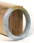 Baikalla Natural Green Jadeite Jade Bangle Bracelet (58.6 mm)