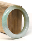 Baikalla Natural Green Jadeite Jade Bangle Bracelet (57.7 mm)
