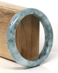 Baikalla Natural Green Jadeite Jade Bangle Bracelet (59.7 mm)