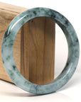 Baikalla Natural Green Jadeite Jade Bangle Bracelet (62.7 mm)