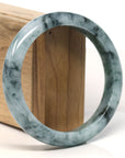 Baikalla Natural Green Jadeite Jade Bangle Bracelet (62.7 mm)