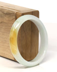 Baikalla Natural Yellow Jadeite Jade Bangle Bracelet (54.8 mm)