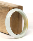 Baikalla Natural Yellow Jadeite Jade Bangle Bracelet (54.8 mm)