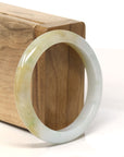 Baikalla Natural Yellow Jadeite Jade Bangle Bracelet (53.2 mm)