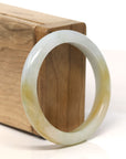Baikalla Natural Yellow Jadeite Jade Bangle Bracelet (53.2 mm)