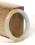 Baikalla Natural Yellow Jadeite Jade Bangle Bracelet (53.2 mm)
