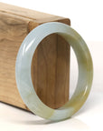 Baikalla Natural Yellow Jadeite Jade Bangle Bracelet (55.1 mm)