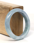 Baikalla Natural Blue Green Jadeite Jade Bangle Bracelet (53 mm)