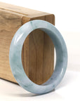 Baikalla Natural Blue Green Jadeite Jade Bangle Bracelet (53 mm)
