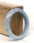 Baikalla Natural Blue Green Jadeite Jade Bangle Bracelet (53 mm)
