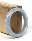 Baikalla Natural Blue Green Jadeite Jade Bangle Bracelet (53 mm)