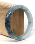 Baikalla Natural Blue Green Jadeite Jade Bangle Bracelet (60.1 mm)