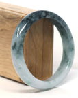Baikalla Natural Blue Green Jadeite Jade Bangle Bracelet (60.1 mm)