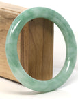 Baikalla Natural Rich Green Jadeite Jade Bangle Bracelet (59.8 mm)