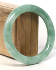 Baikalla Natural Rich Green Jadeite Jade Bangle Bracelet (59.8 mm)