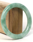 Baikalla Natural Rich Green Jadeite Jade Bangle Bracelet (59.8 mm)