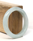 Baikalla Natural Light Green Jadeite Jade Bangle Bracelet (54.8mm)