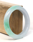 Baikalla High-end Natural Green Jadeite Jade Bangle Bracelet (56.2 mm)