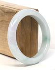 Baikalla Natural Green Jadeite Jade Bangle Bracelet (57.2mm)