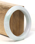 Baikalla Natural Green Jadeite Jade Bangle Bracelet (57.2mm)