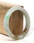Baikalla Natural Yellow Green Jadeite Jade Bangle Bracelet (56.8 mm)