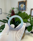 Baikalla High End Icy Lavender & Green Jadeite Jade Bangle