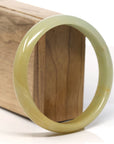 Baikalla Natural Yellow Jadeite Jade Bangle ( 63.3 mm )