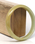 Baikalla Natural Yellow Jadeite Jade Bangle ( 63.3 mm )